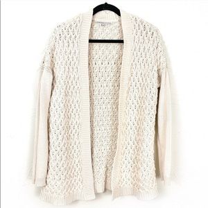 Gap Cream Knit Open Front Cardigan Medium - AS IS